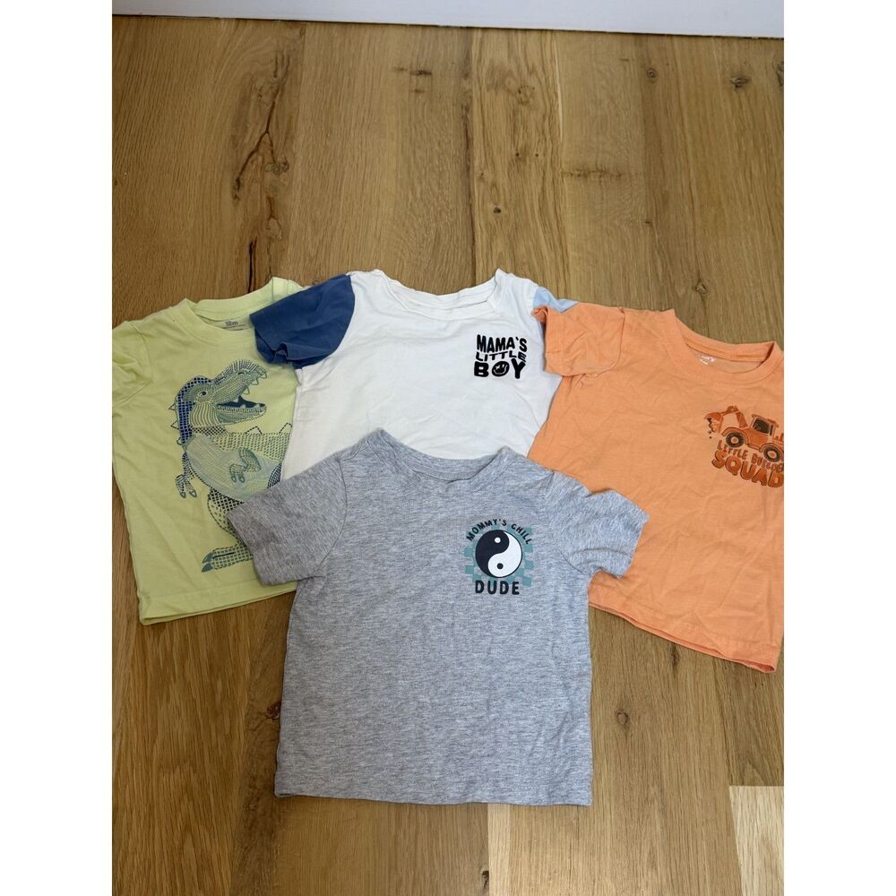 Carter's Garanimals Cozy Club Baby Boy T-Shirt Bundle Size 18M 4-Piece Lot EUC